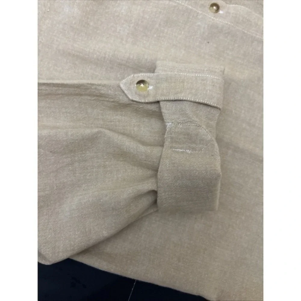 Country Store Women's Tan Button Up‎ Shirt Embroidered Pumpkins Fall Size 2X
